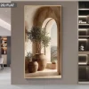 لوحة زيتون فنية ضخمة 🖼️ ديكور منزلي راقي